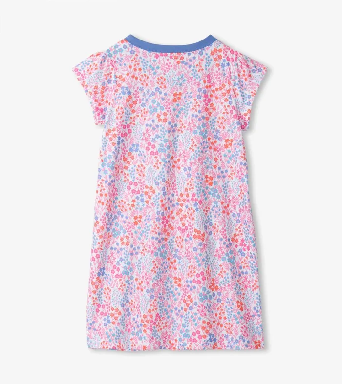 Sleepwear Girls Hatley Girls Ditsy Floral Short Sleeve Nightgown
