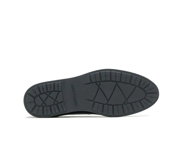 SlipOns Men Shepsky SlipOn Black Leather Hush Puppies