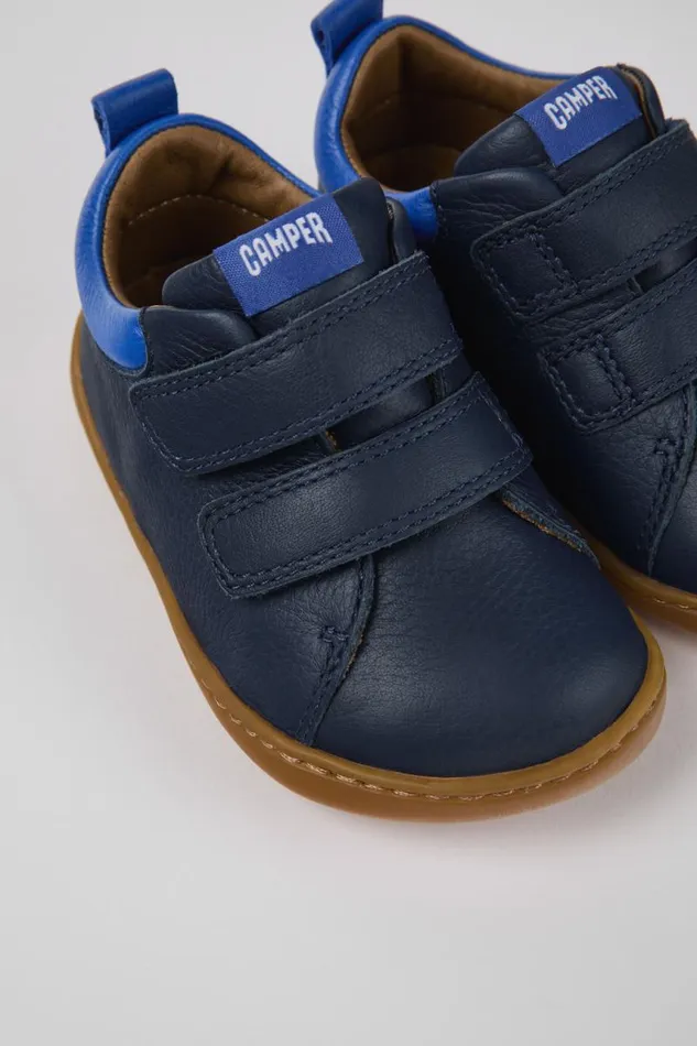 Sneakers Kids Camper Peu Blue Leather Sneaker