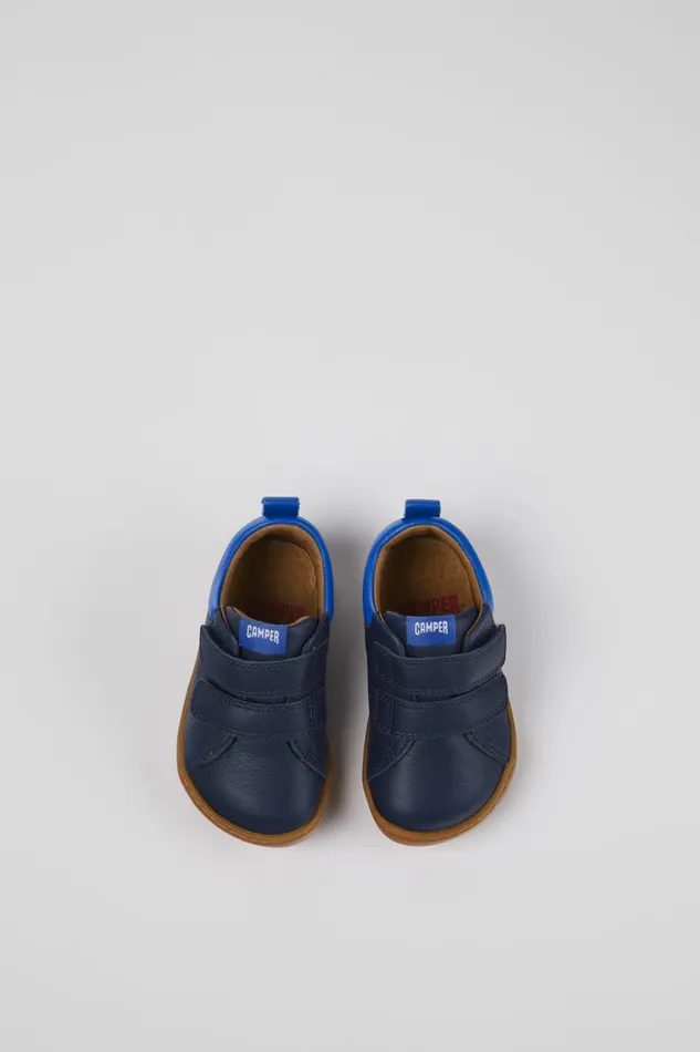 Sneakers Kids Camper Peu Blue Leather Sneaker