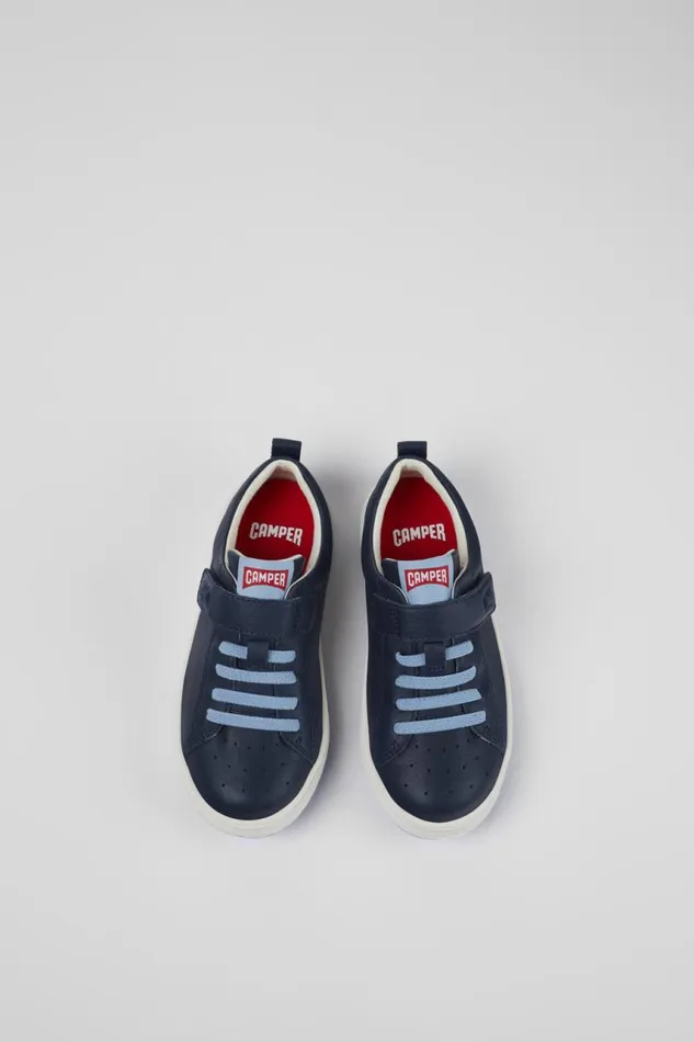 Sneakers Kids Camper Runner Blue Leather Sneaker Sneakers Kids Camper Runner Blue Leather Sneaker
