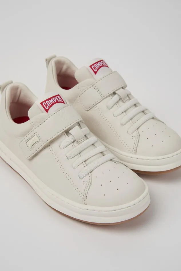 Sneakers Kids Camper Runner White Leather Sneakers