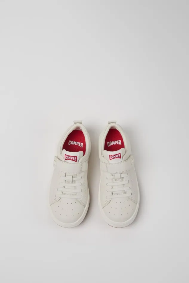 Sneakers Kids Camper Runner White Leather Sneakers