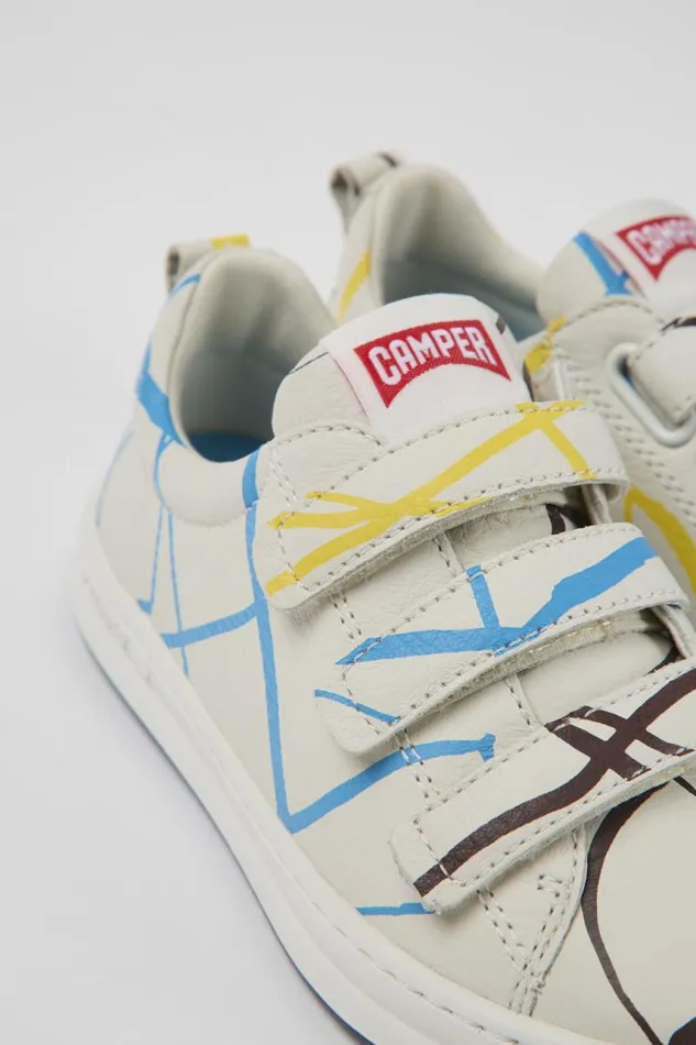 Sneakers Kids Camper Twins Multicolored Leather Sneakers