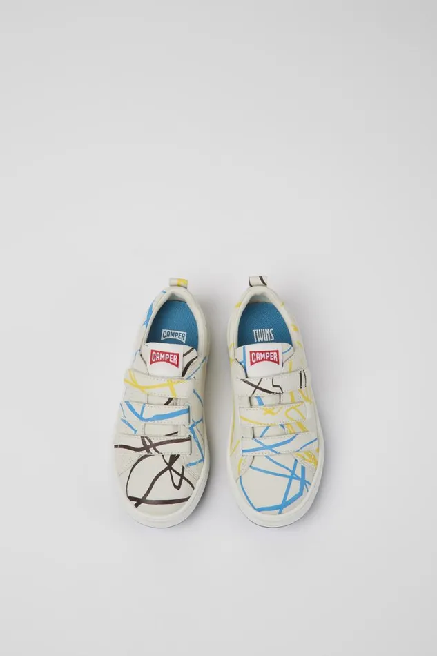 Sneakers Kids Camper Twins Multicolored Leather Sneakers