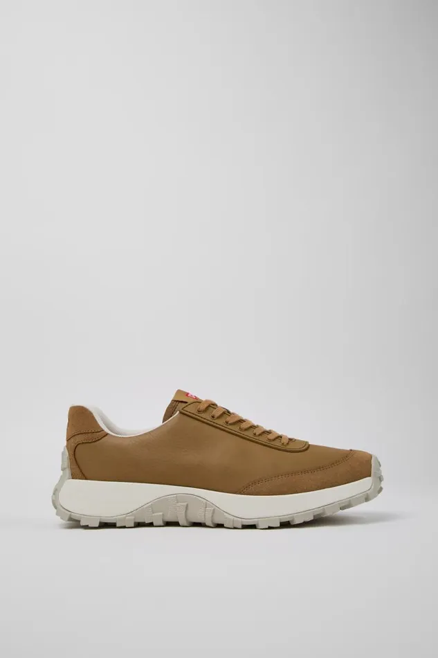 Sneakers Men Camper Drift Trail VIBRAM Brown Leather And Nubuck Sneakers
