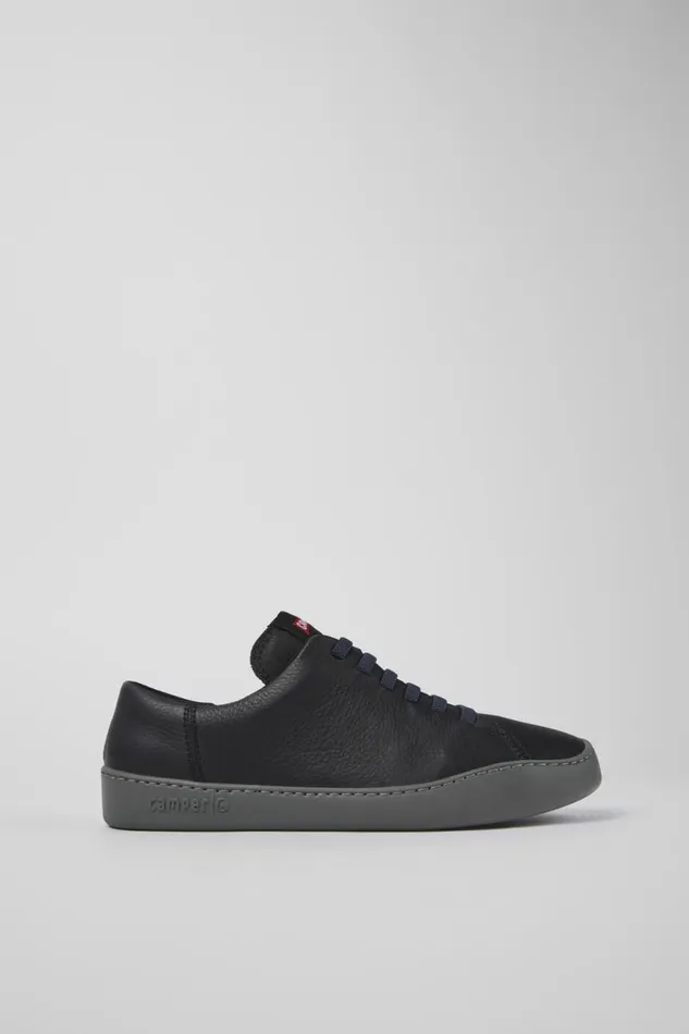 Sneakers Men Camper Peu Touring Black Leather Sneakers