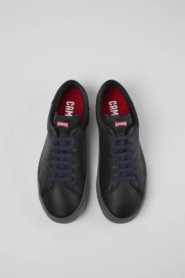 Sneakers Men Camper Peu Touring Black Leather Sneakers