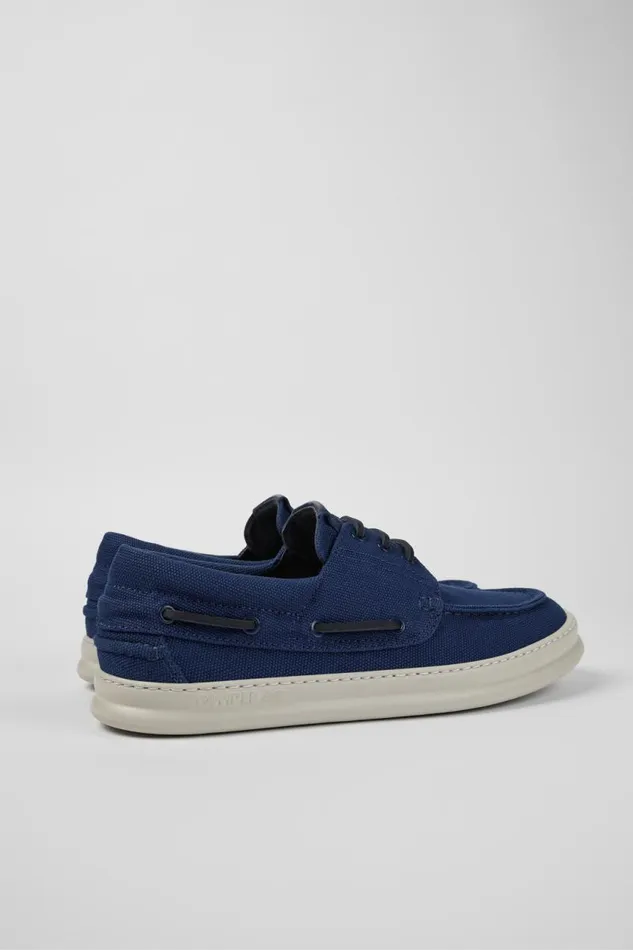 Sneakers Men Camper Runner Blue Textile Boat Shoe