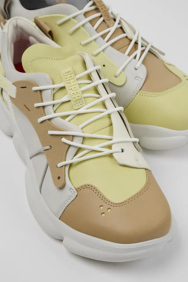 Sneakers Men Camper Twins Multicolor LeatherTextile Sneakers