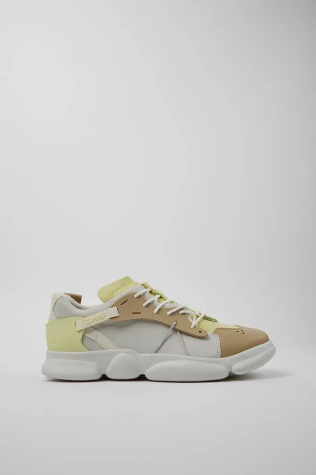 Sneakers Men Camper Twins Multicolor LeatherTextile Sneakers