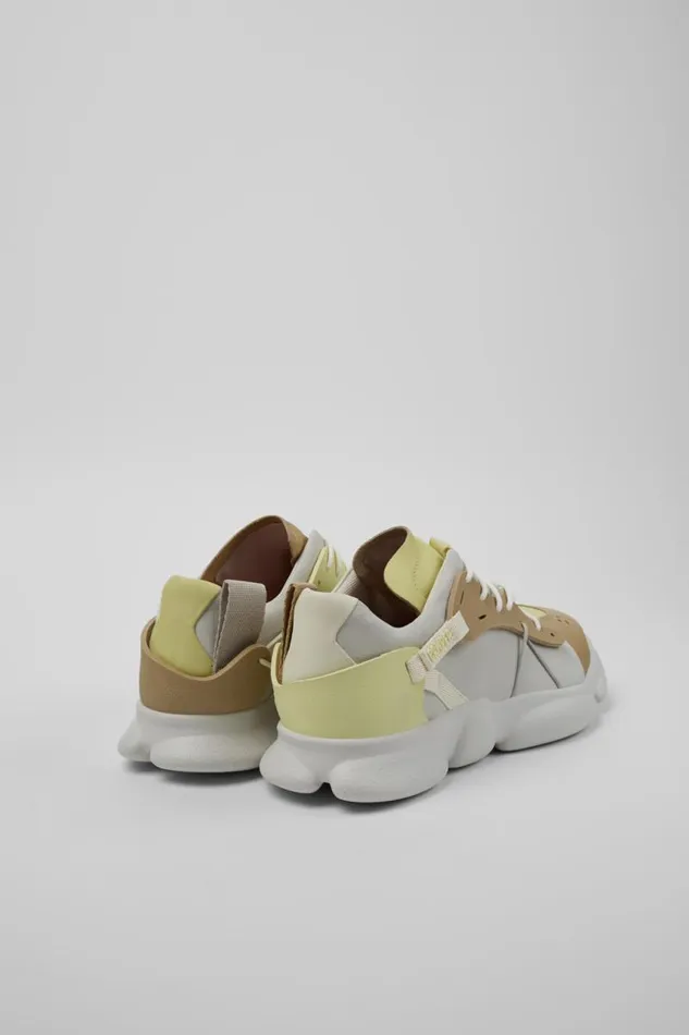 Sneakers Men Camper Twins Multicolor LeatherTextile Sneakers
