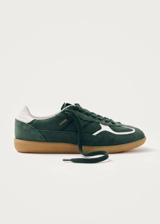 Sneakers WomenMen ALOHAS Tb490 Rife Forest Green Leather Sneakers