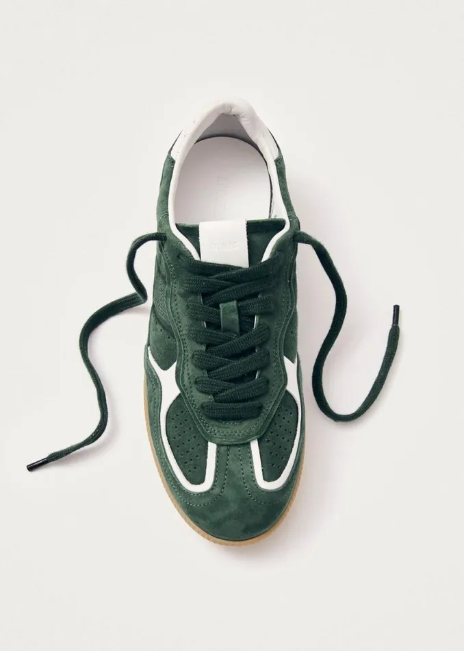 Sneakers WomenMen ALOHAS Tb490 Rife Forest Green Leather Sneakers