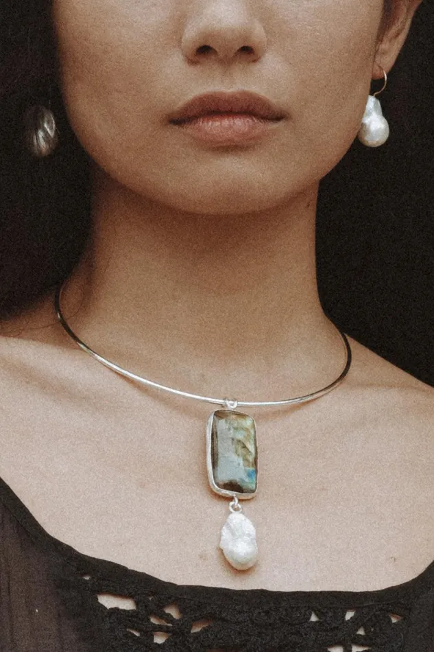 Soledad Collar Necklace Labradorite Women Chan Luu Necklaces