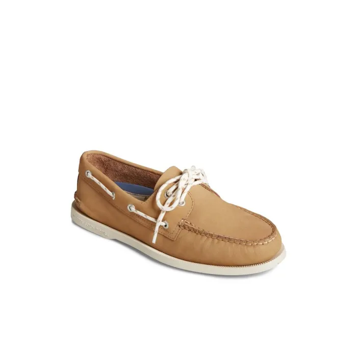 Sperry Authentic Original Nautical Nubuck Boat Shoe Medium Beige Men Boat Shoes
