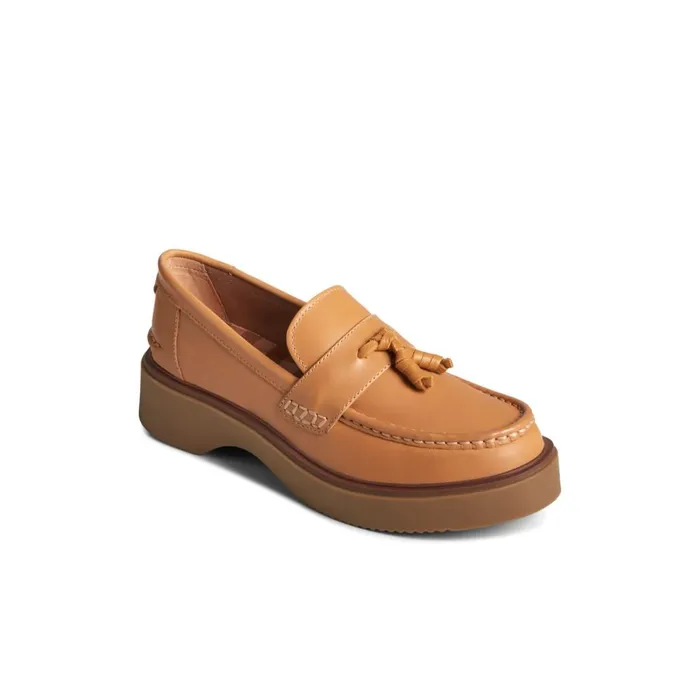 Sperry Bayside Loafer Medium Beige Women Oxfords and Loafers