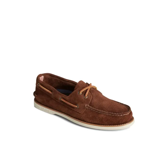 Sperry Classic Authentic Original Suede Boat Shoe Brown Men Loafers and Oxfords