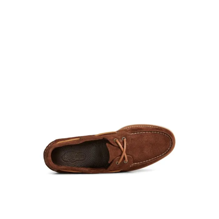 Sperry Classic Authentic Original Suede Boat Shoe Brown Men Loafers and Oxfords