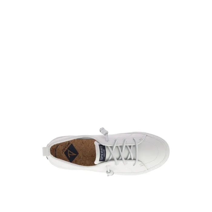 Sperry Crest Vibe Leather Sneaker White Women Sneakers