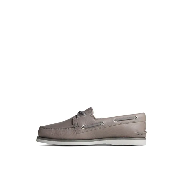 Sperry Gold Cup Authentic Original Tumbled Boat Shoe Grey Men Boat Shoes