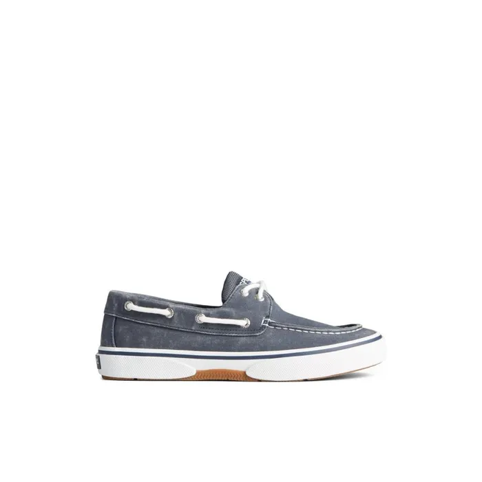 Sperry Halyard 2Eye Salt Washed Boat Shoe Navy Men Sneakers