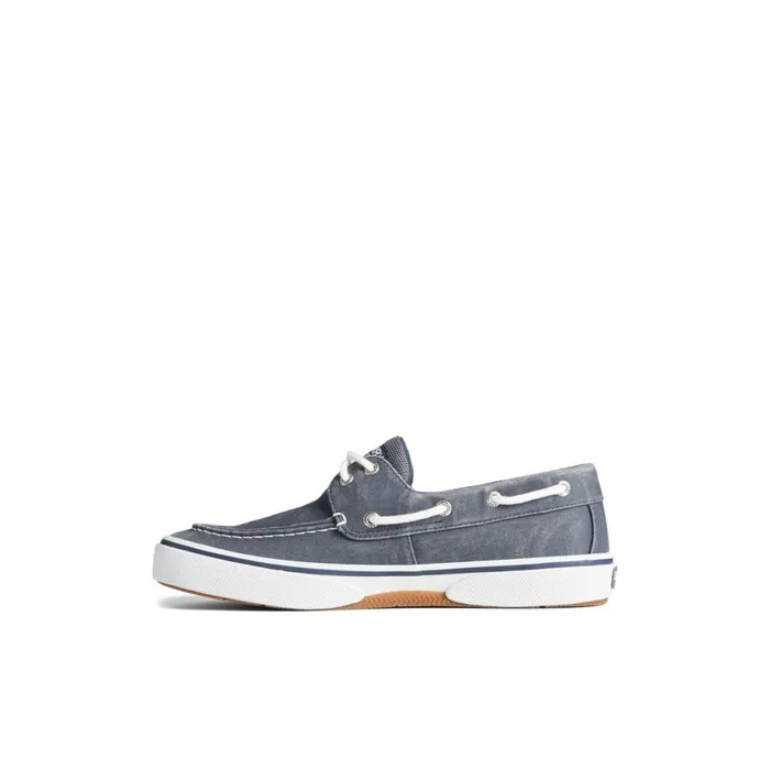 Sperry Halyard 2Eye Salt Washed Boat Shoe Navy Men Sneakers