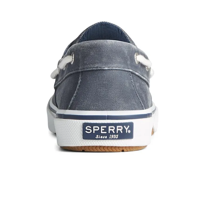 Sperry Halyard 2Eye Salt Washed Boat Shoe Navy Men Sneakers