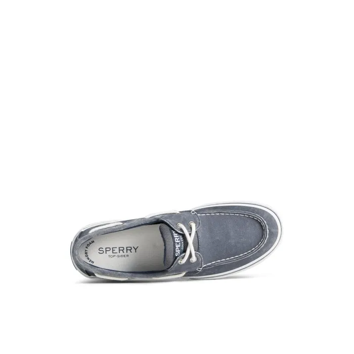 Sperry Halyard 2Eye Salt Washed Boat Shoe Navy Men Sneakers