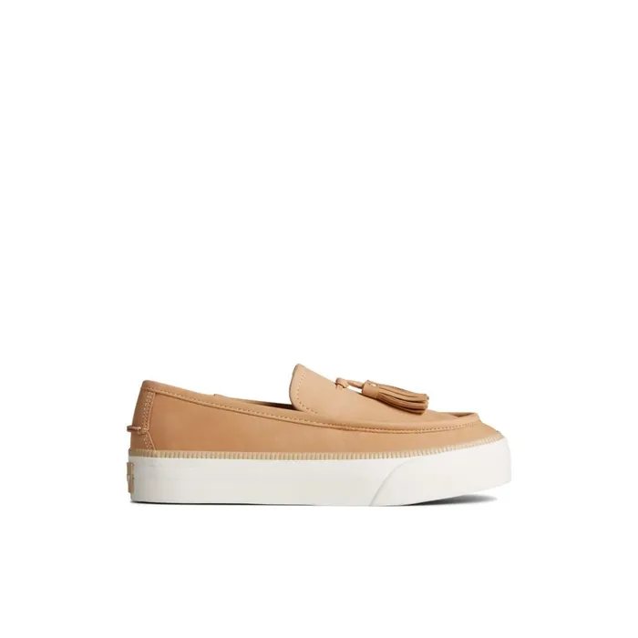 Sperry Sea Sailor Platform Sneaker Medium Beige Women Oxfords and Loafers