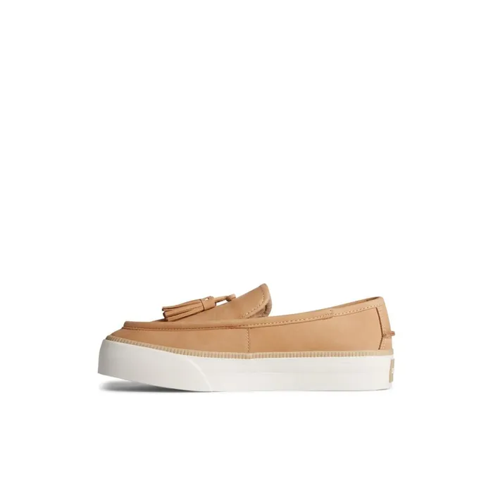 Sperry Sea Sailor Platform Sneaker Medium Beige Women Oxfords and Loafers