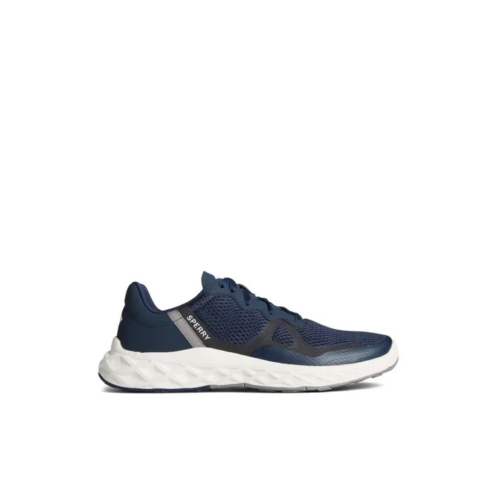 Sperry SeaCycled Headsail Sneaker Navy Textile Mesh Men Sneakers