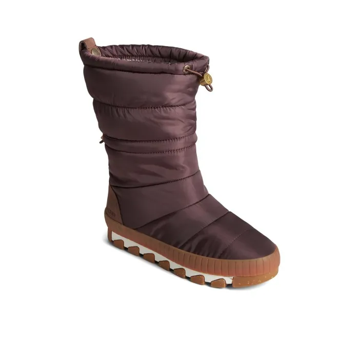 Sperry Seacycled Torrent Fold Down Boot Brown Women Boots