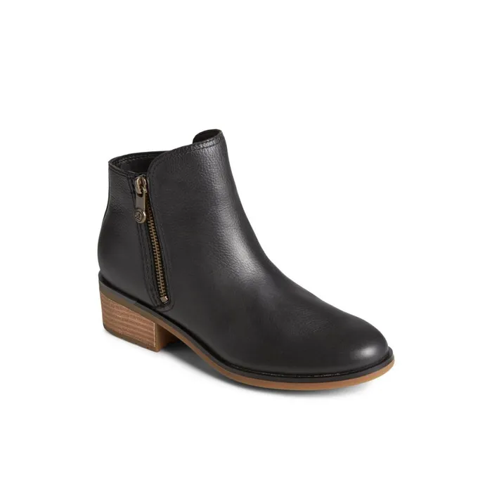 Sperry Seaport Storm Water Resistant Leather Boot Black Women Boots