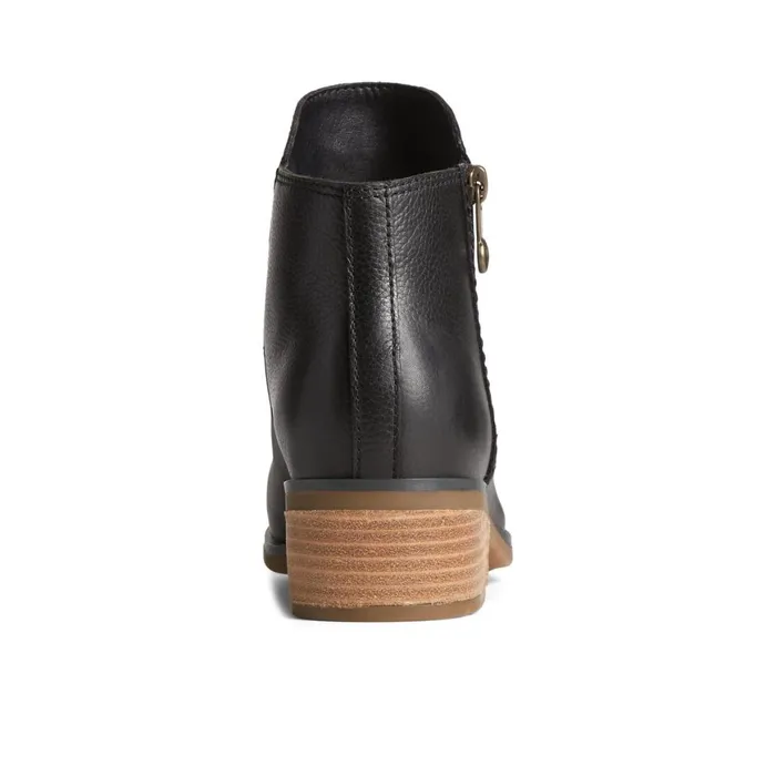 Sperry Seaport Storm Water Resistant Leather Boot Black Women Boots