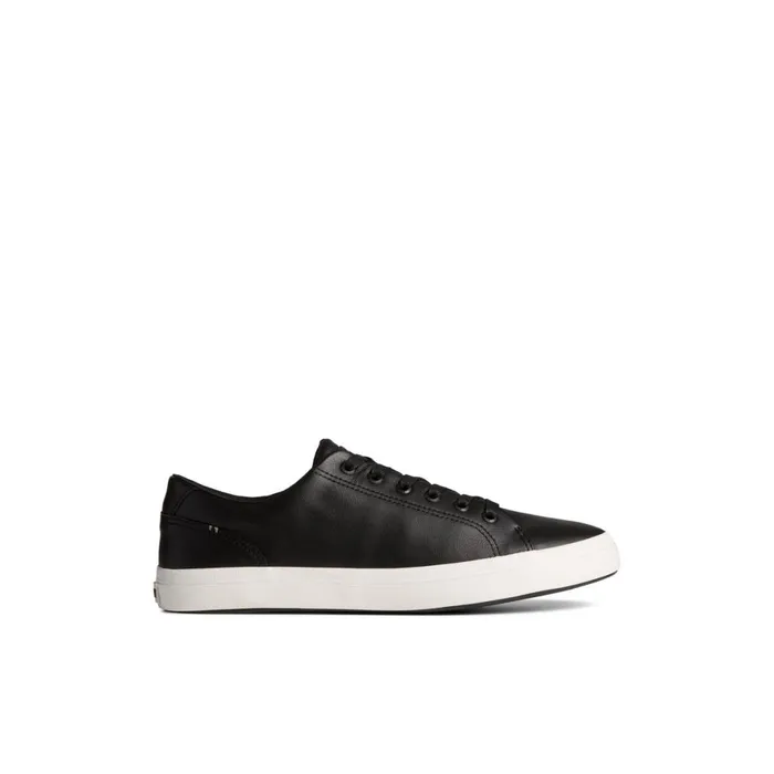 Sperry Striper II LLT Leather Sneaker Black Men Sneakers