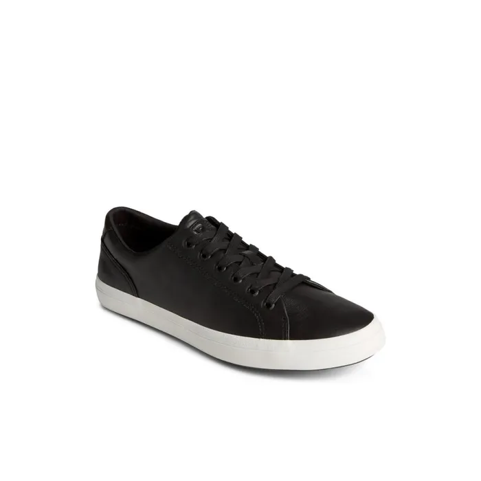 Sperry Striper II LLT Leather Sneaker Black Men Sneakers