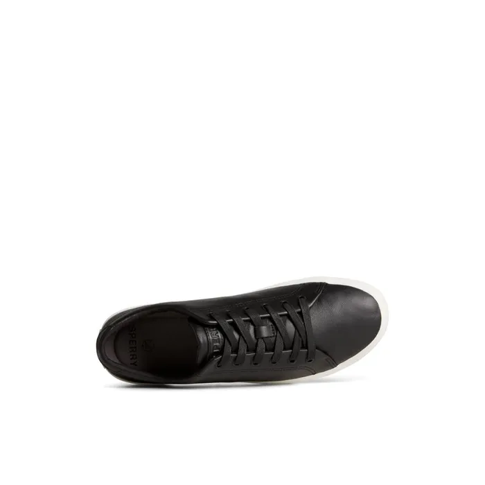 Sperry Striper II LLT Leather Sneaker Black Men Sneakers