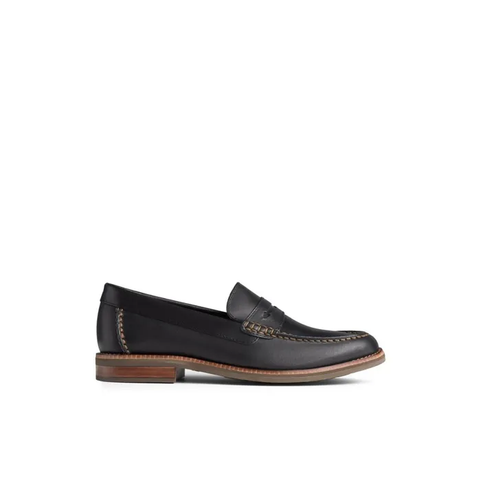 Sperry Topsfield Penny Loafer Black Men Boat Shoes