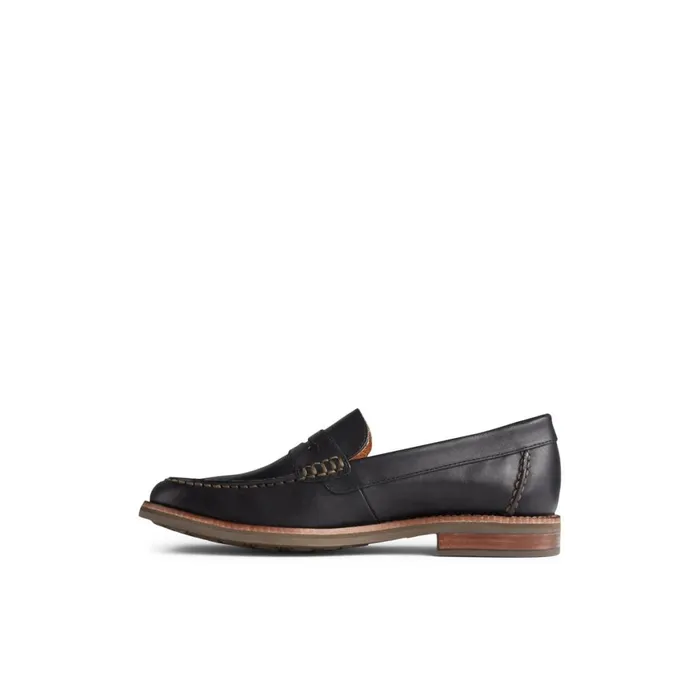 Sperry Topsfield Penny Loafer Black Men Boat Shoes