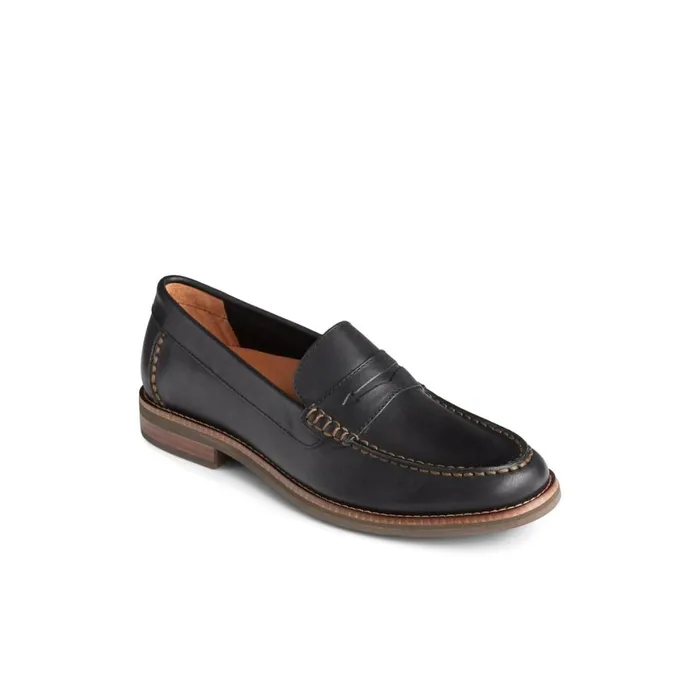 Sperry Topsfield Penny Loafer Black Men Boat Shoes