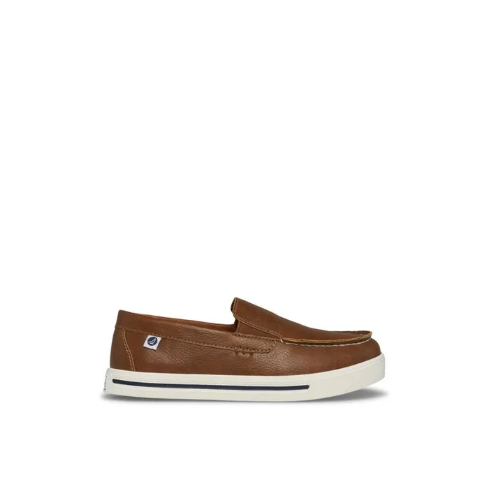Sperry Tucker Slip On Sneaker Brown Kids Sneakers