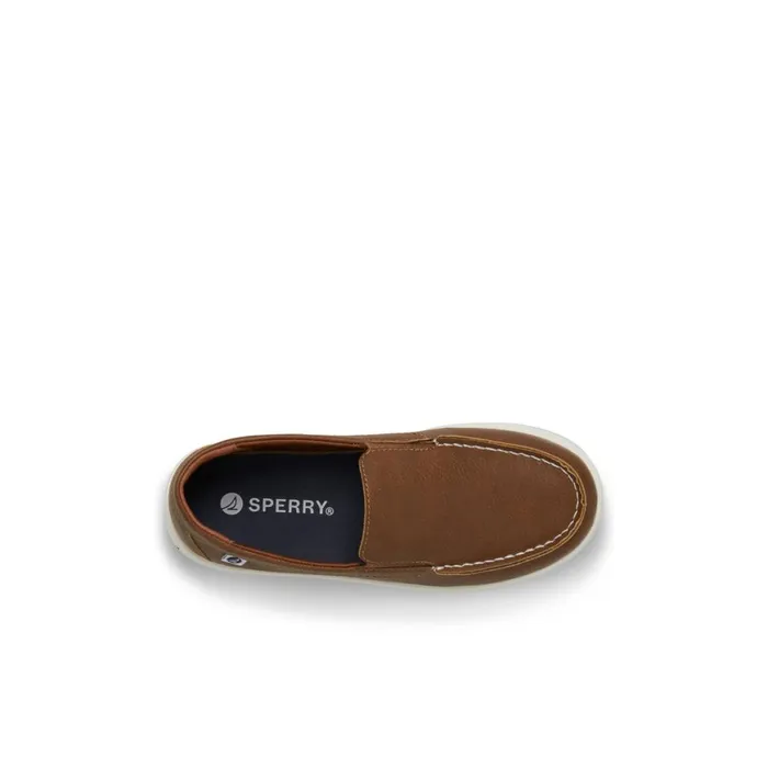 Sperry Tucker Slip On Sneaker Brown Kids Sneakers