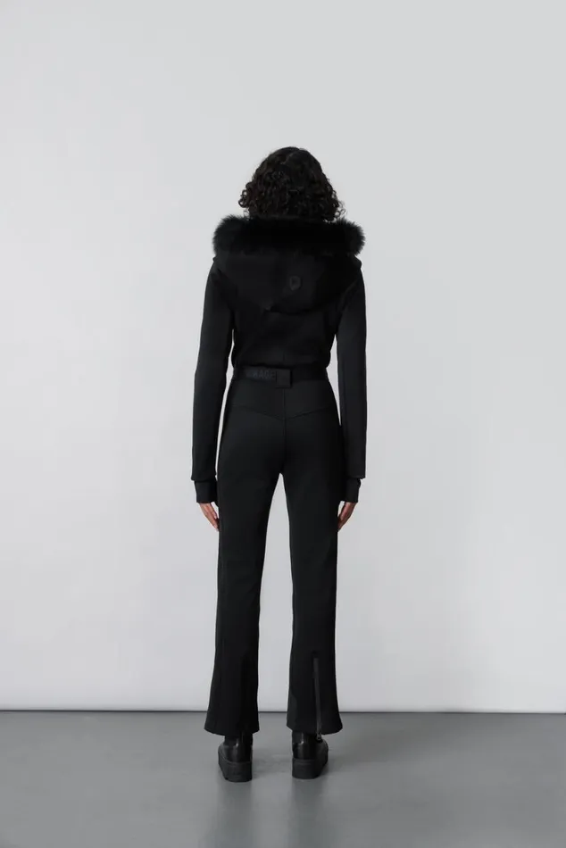 Suits Women Mackage ELLEZ Techno Fleece Ski Suit With Removable Hood And Fur Trim Milkshake Suits Women Mackage ELLEZ Techno Fleece Ski Suit With Removable Hood And Fur Trim Milkshake