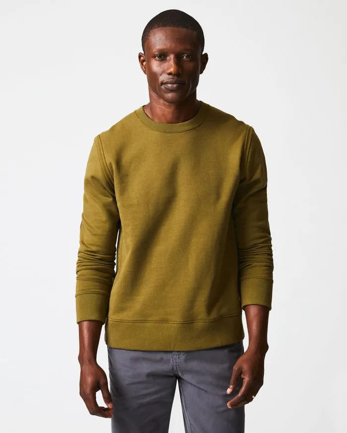 Sweaters and Sweatshirts Men Billy Reid Dover Sweatshirt Olive Drab