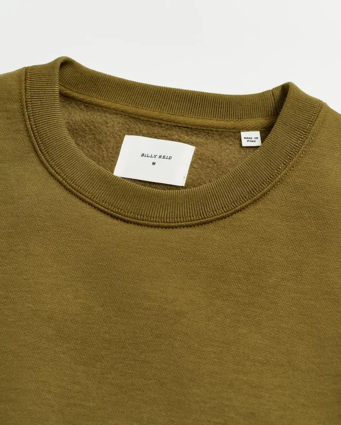 Sweaters and Sweatshirts Men Billy Reid Dover Sweatshirt Olive Drab
