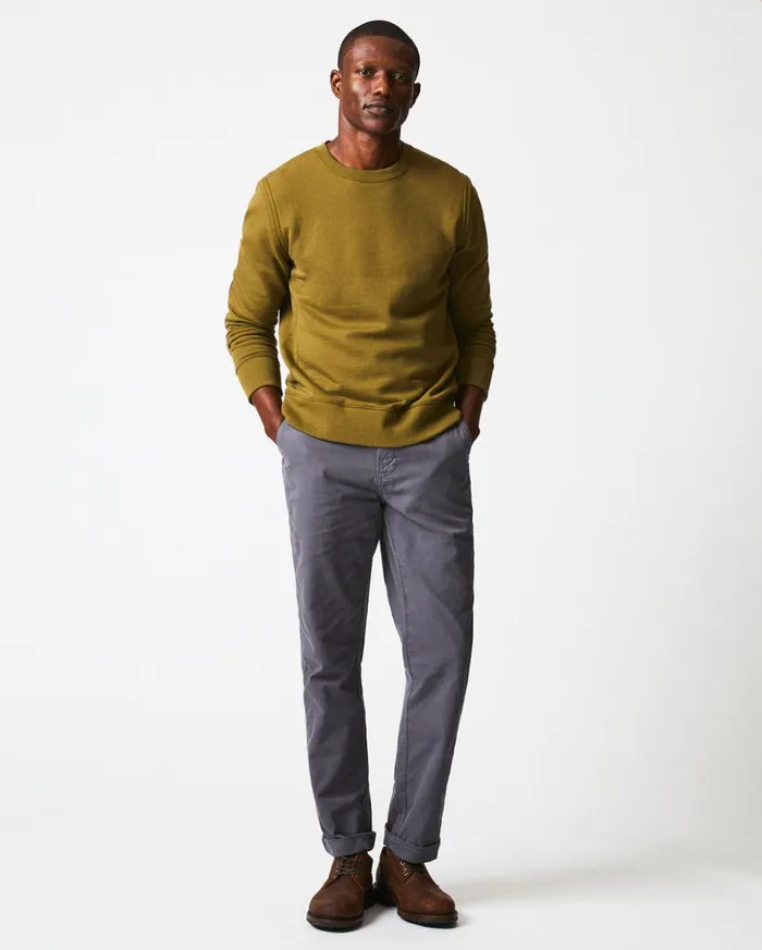 Sweaters and Sweatshirts Men Billy Reid Dover Sweatshirt Olive Drab