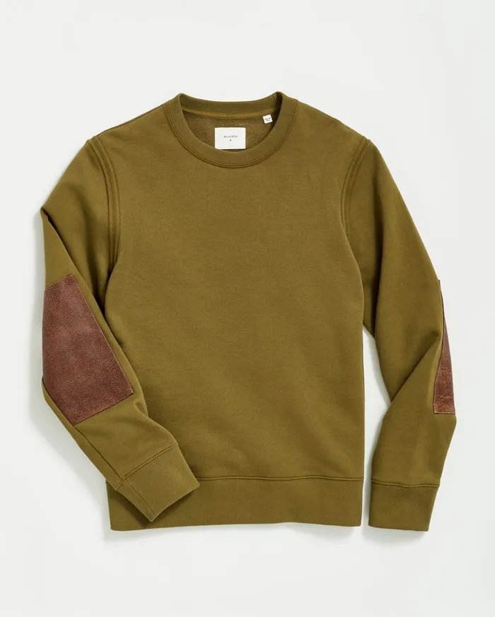 Sweaters and Sweatshirts Men Billy Reid Dover Sweatshirt Olive Drab