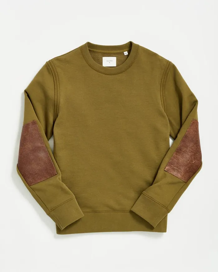 Sweaters and Sweatshirts Men Billy Reid Dover Sweatshirt Olive Drab