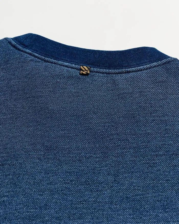 Sweaters and Sweatshirts Men Billy Reid Indigo Terry Sweatshirt Dark Indigo